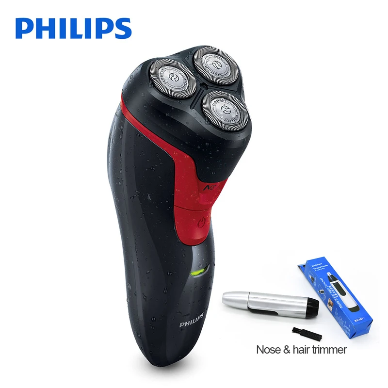 Электробритва Philips FT688 перезаряжаемая вращающаяся моющаяся с эргономичной ручкой 3D плавающие головки Ni-MH батарея