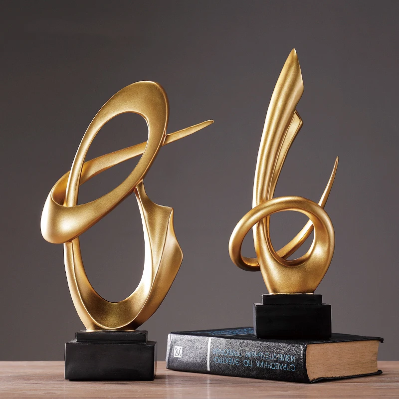

Modern minimalist European home decoration living room Abstract ornaments decoration porch wine cabinet resin statue decoration