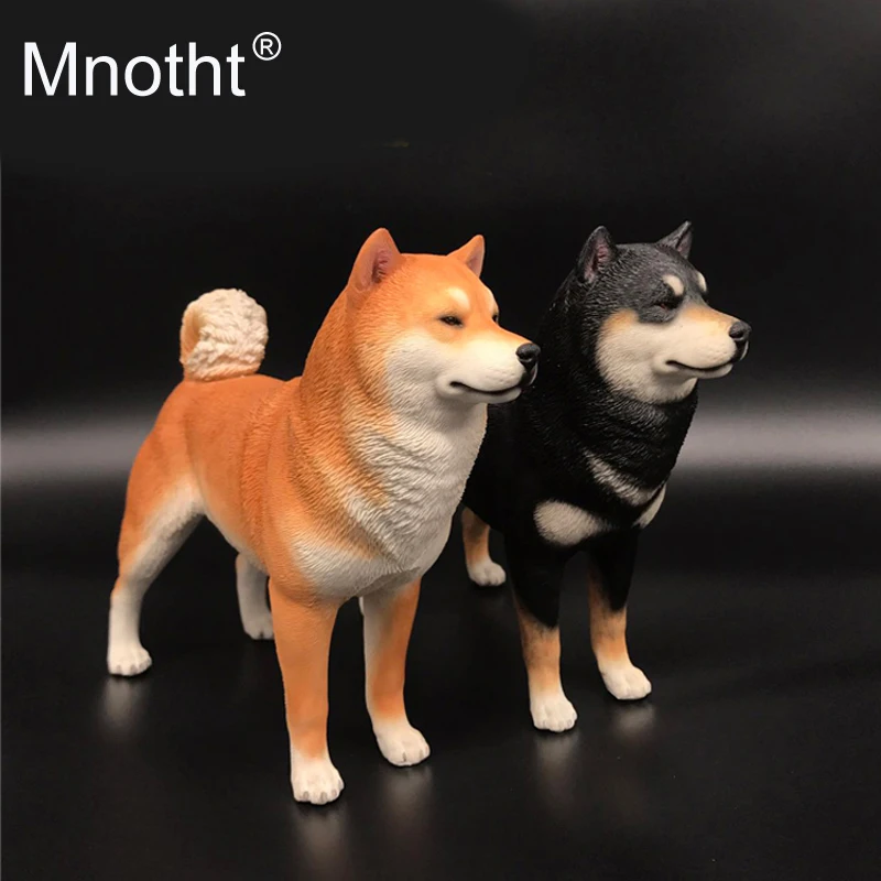 Mnotht 1 6 Skala Model Mainan Resin Simulasi Shiba Anjing Akita