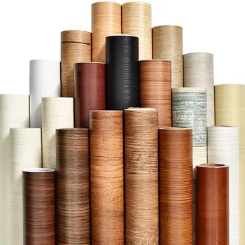 

PVC wood grain wallpaper for Kitchen Films reconditioned clothes closet closet door furniture for home office Decor wall sticker