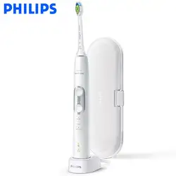 Philips Sonicare ProtectiveClean Sonic аккумуляторная электрическая зубная щетка 3 режима Встроенный датчик давления Футляр HX6897/22