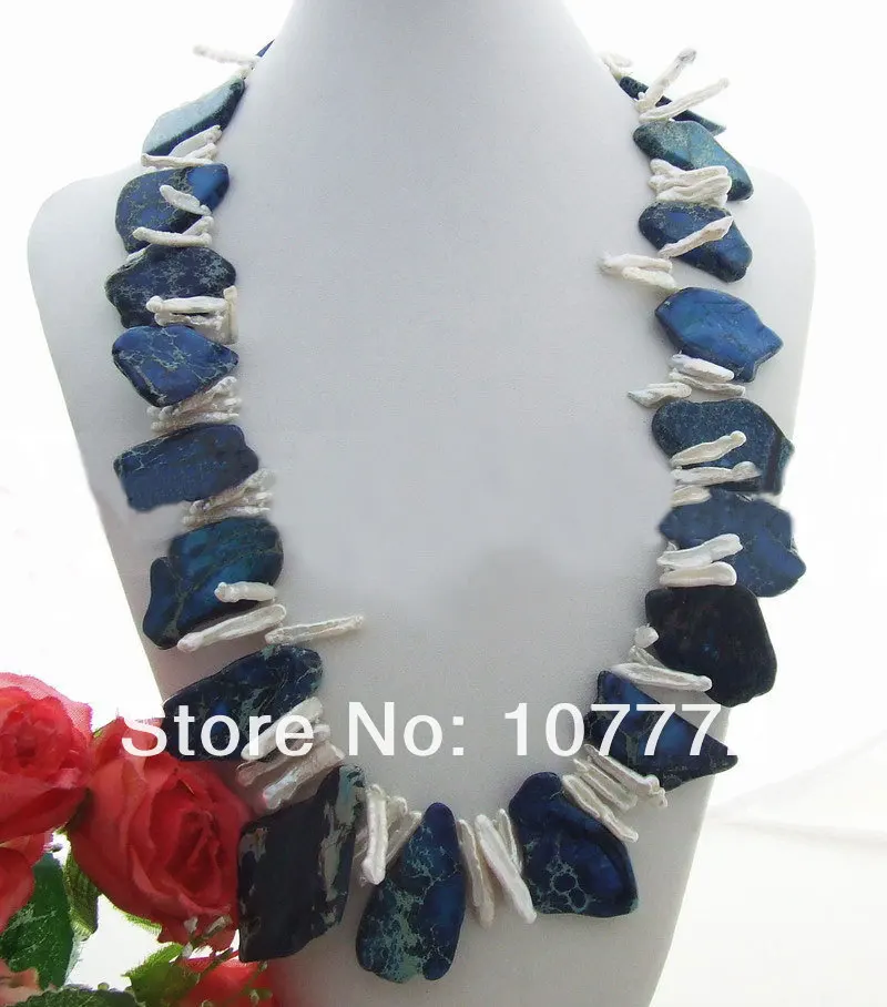 

Biwa Pearl&Imperial Onyx Necklace