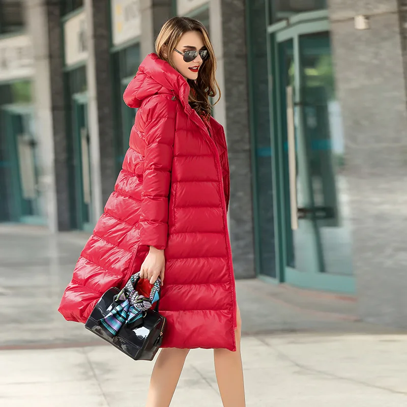 ESTILO 2017 New Winter Duck Down Jacket Coat Women Long