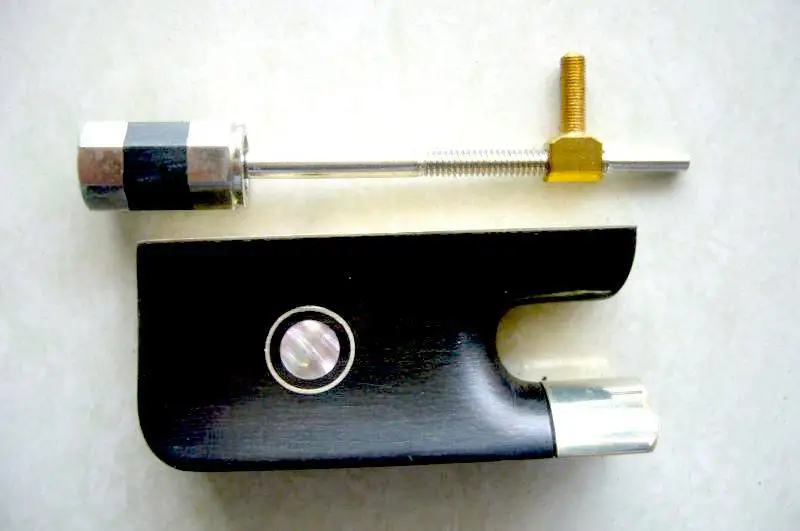 

High Quality Nickel-Silver Mounted Ebony Frog for 4/4 Cello Bow EB04
