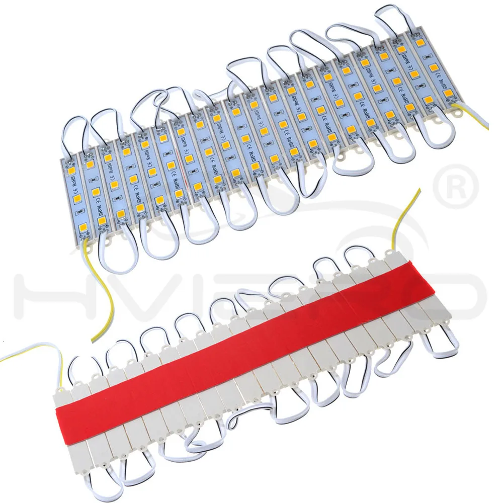 20X5050 SMD 3 светодиодный водонепроницаемый IP65 DC 12V светильник белый зеленый красный синий теплый-белый светодиодный светильник s для букв