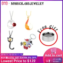 

Anime Miraculous Ladybug series Necklace Cute Cat Tail Glamour Ladybug Cat Noir with Bell Pendant Cute Jewelry Gifts for Kids