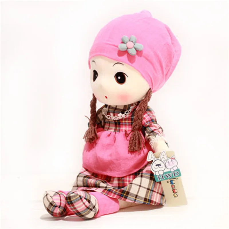 New arrival top quality Plush toy doll cute lovely girl doll for kids toy five different