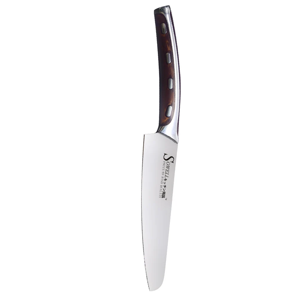 SOWELL Brand New Arrival 5 Inch Uitility Kitchen Knife High Quality 4cr14mov Stainless Steel Blade Resin