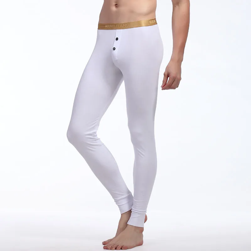 2018 New Winter Men Long Johns Underwear Cotton Sexy U Convex Pouch