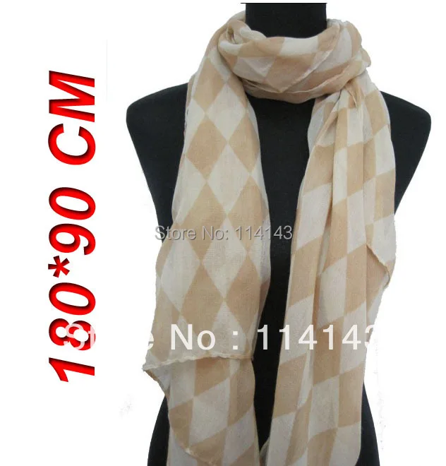 

10pcs/lot Fashion Women's Diamond Design Scarf Wrap Shawl Hijab 180*90cm, Free Shipping