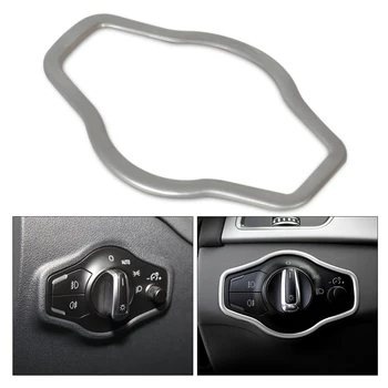 

DWCX Chrome Interior Headlight Switch Button Cover Trim for Audi A4 B8/S4/RS4/A5/S5/RS5 2008 2009 2010 2011 2012 2013 2014 2015