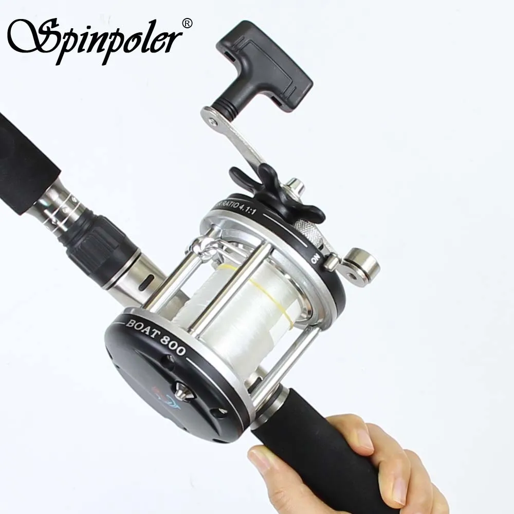 Cheap Boat 800 Right Hand Drum Casting Reel 2BB 4.11 Gear Ratio Drum