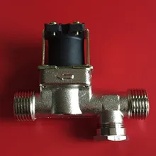 12Vdc Соленоидный клапан медное гальваническое покрытие 1/" Нормально закрытый клапан горячей воды для ванной комнаты 0-120C горячей воды mach