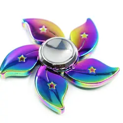 Радуга Бауайния цветок Звезда ручной Spinner пальцев гироскопа Непоседа ВДГ фокус игрушка