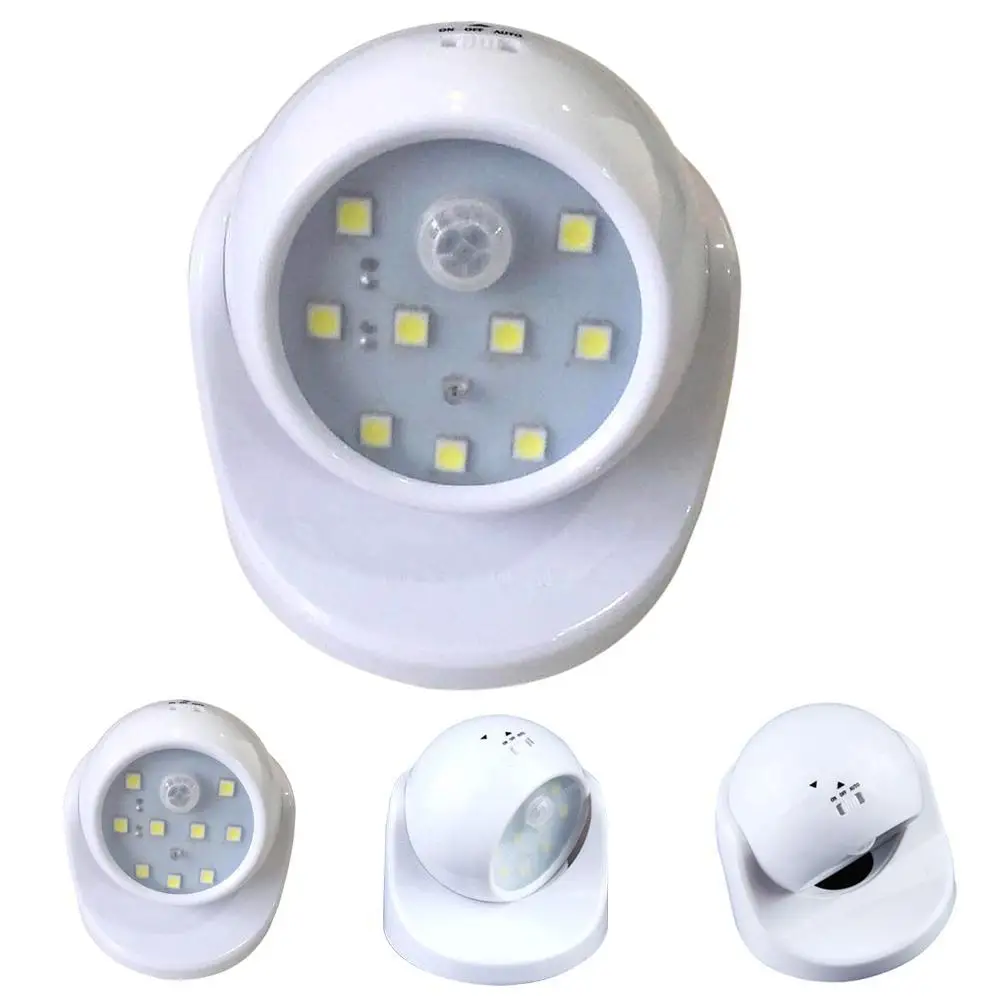 9New LED датчик движения с активированным датчиком света беспроводная Крытая