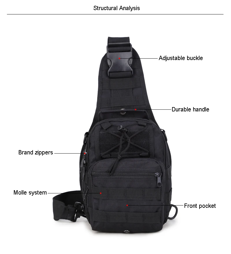 Открытый наплечный военный рюкзак Кемпинг путешествия Туризм треккинг Сумка тактические сумки