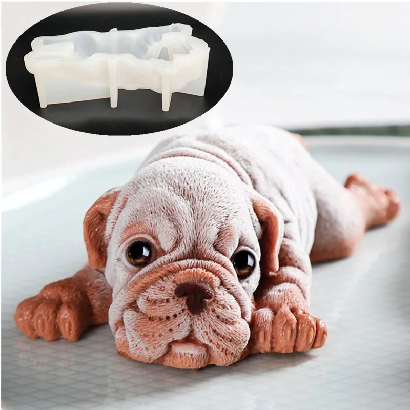 

3D Shar Pei Mousse Silicone Mould Chocolate Fondant Cake Tool Gummy Baking Mould