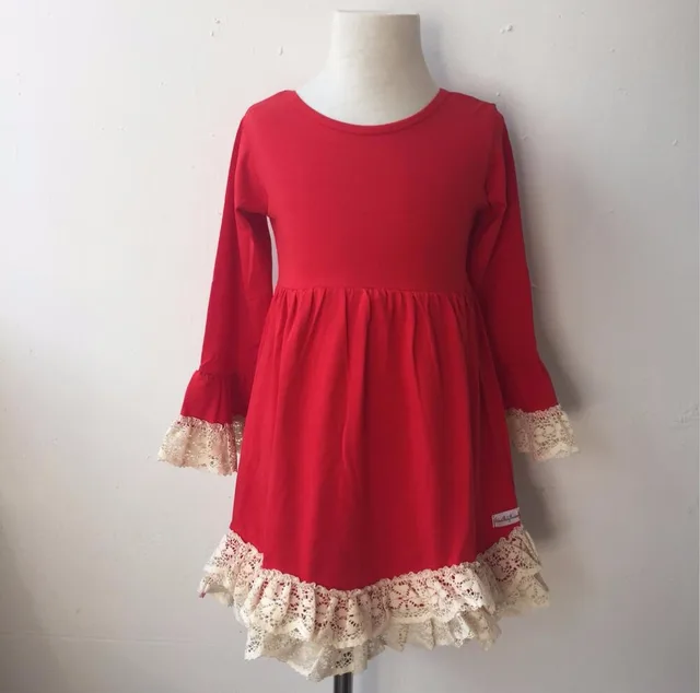 Us 9000 Kasual Pakaian Gaya Terbaru 2017 Desain Baru Lengan Panjang Dresses Red Crochet Lace Midi Gaun Wanita Untuk Wanita Di Dresses Dari Ibu