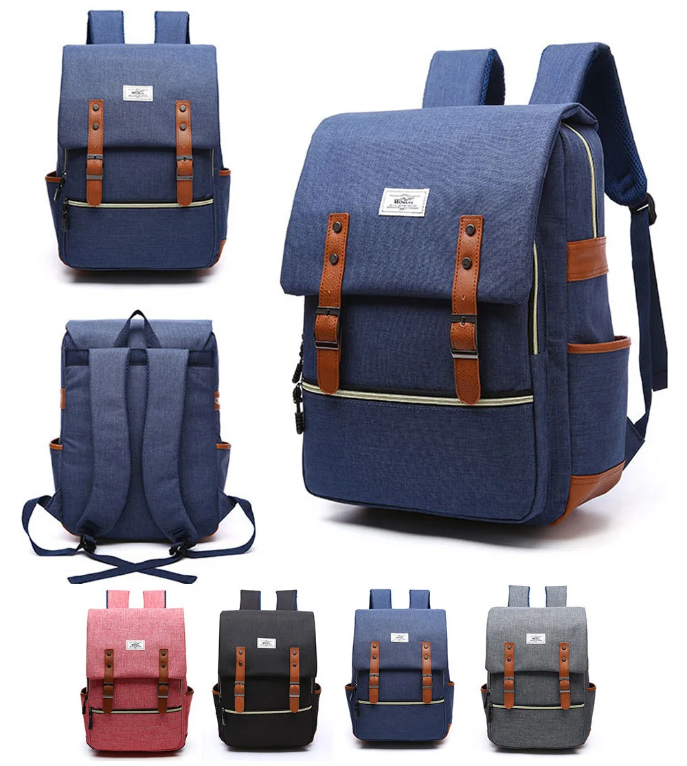 14 15 15.6 Inch Waterproof Nylon Computer Laptop Notebook Backpack Bags