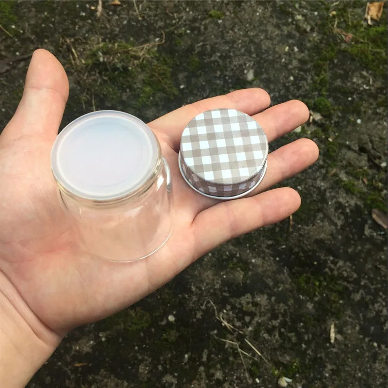 50ml Glass Bottles Screw Cap Silicone Stopper Sealing up Empty Jars Glass Sealed Bottles Capsule Liquid Bottles4