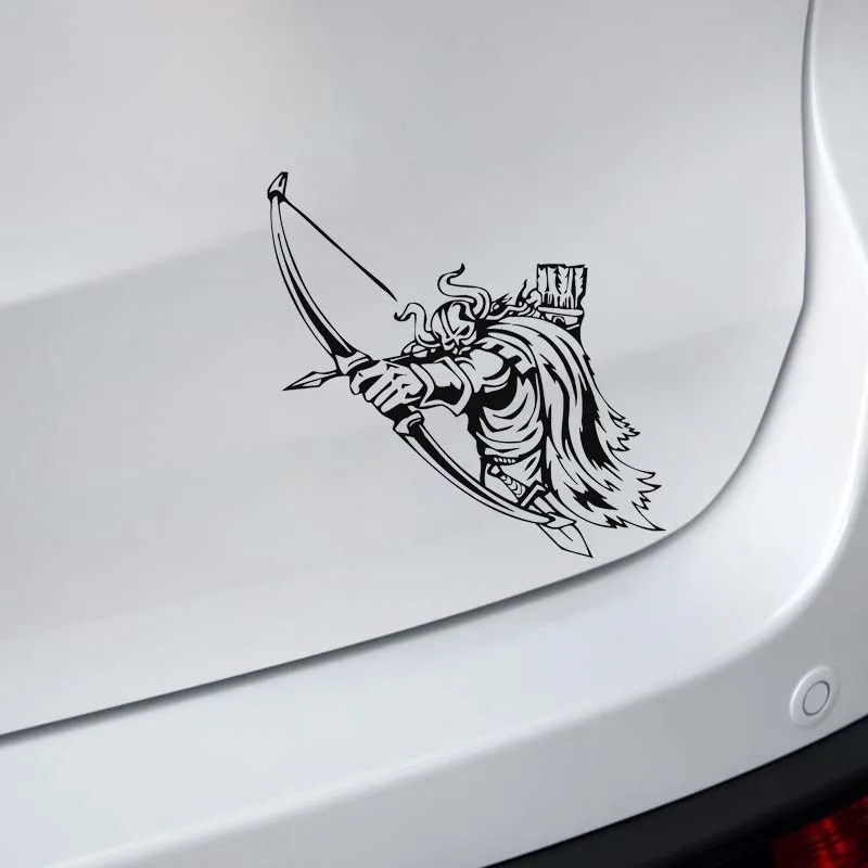 YJZT 13 6*13 2 см Brave Strong Cool Viking Warrior покрывающая тело модная Автомобильная наклейка