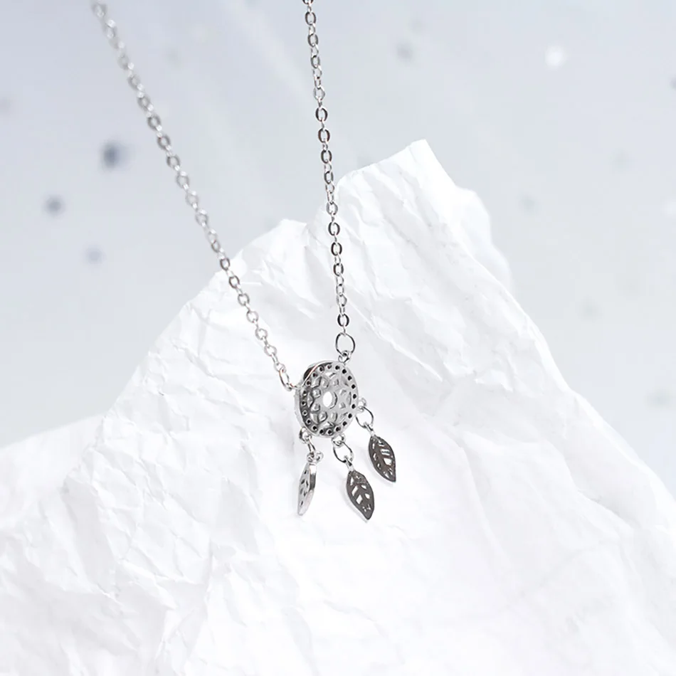 3Dreamcatcher Necklace Dream Catcher With Feathers Women'S Bohemian Jewelry