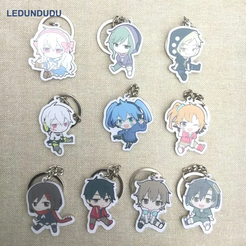 

KAGEROU PROJECT Kido Acrylic Keychains Pendants Cosplay Accessories Set Fairy Tail Natsu Keyring for Bag Phone Xmas Gift