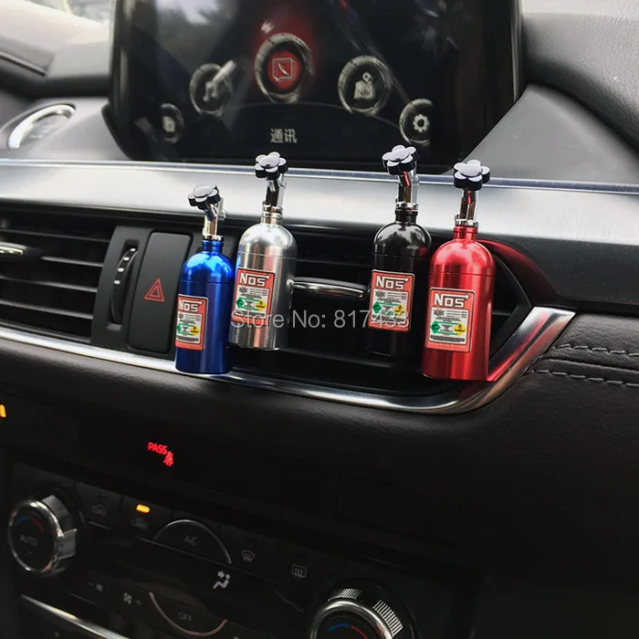 1 шт. JDM алюминиевый сплав NOS емкость для бутылок автомобильный освежитель воздуха Подвеска для зеркала заднего вида на выходе Духи клип