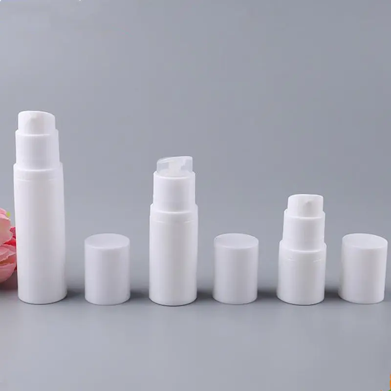 5ml 10ml 15ml Empty White Serum Bottles Vacuum Pump Bottles AS Lotion