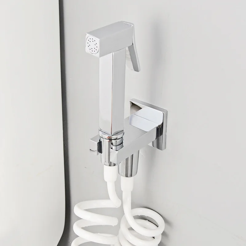 Hand Shower Bidet Faucet Set Brass Chrome Bidet Seats Brass Toilet
