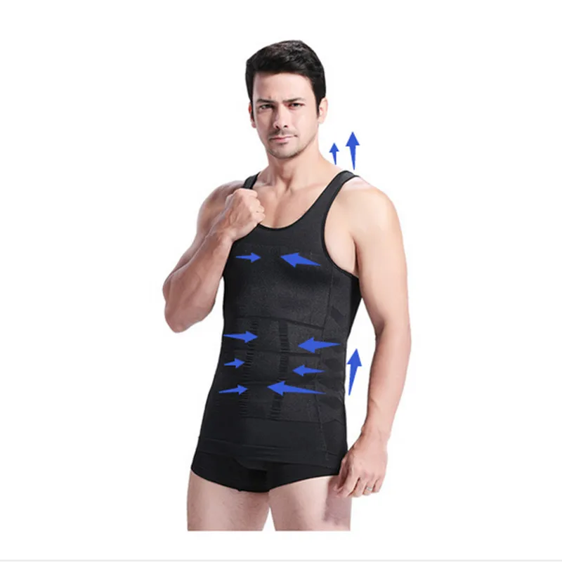 

Men's Gynecomastia Shaper Tops Slimming Boobs Chest Control Underwear Belly Compression Undershirts Waist Control Corset Vest