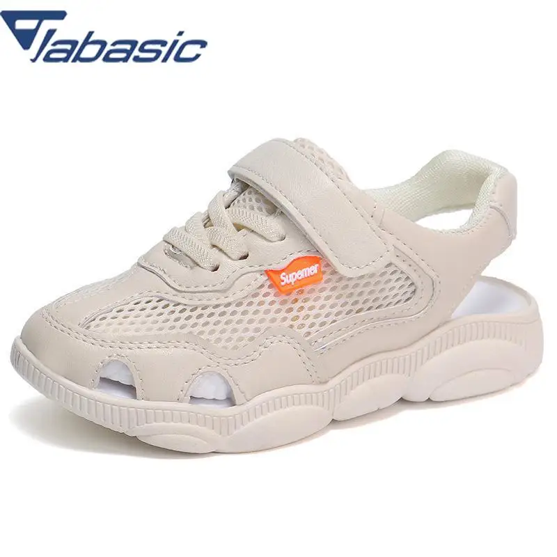 

Jabasic Chunky Sneakers Style Kids Sandals 2019 Summer Air Mesh Breathable Synthetic Leather Sandals Girls Boys Sandale Fille