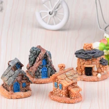 4 шт. мини украшения "замок" DIY ремесло милые комплекты декора миниатюра террариума для декоративные растения Сказочный садовый пейзаж использования