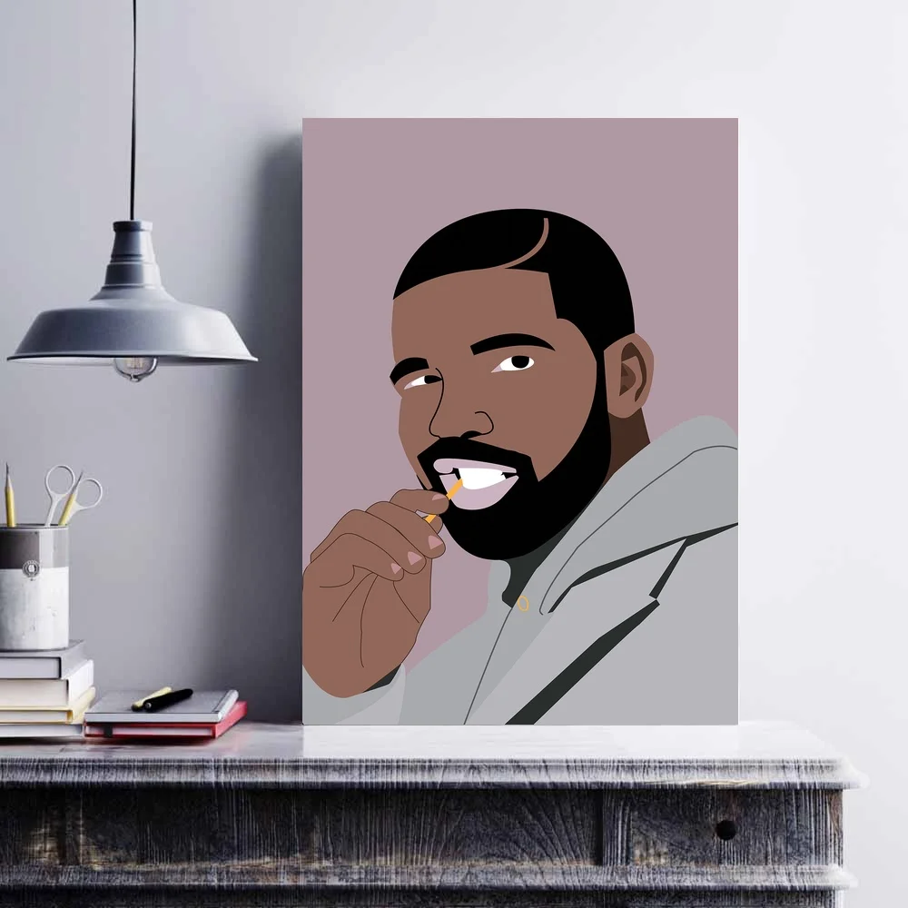 Канье Уэст детская Gambino Chance The Rapper Кендрик Ламар Дрейк пост малон с изображением Трэвиса Скотта музыкальный плакат