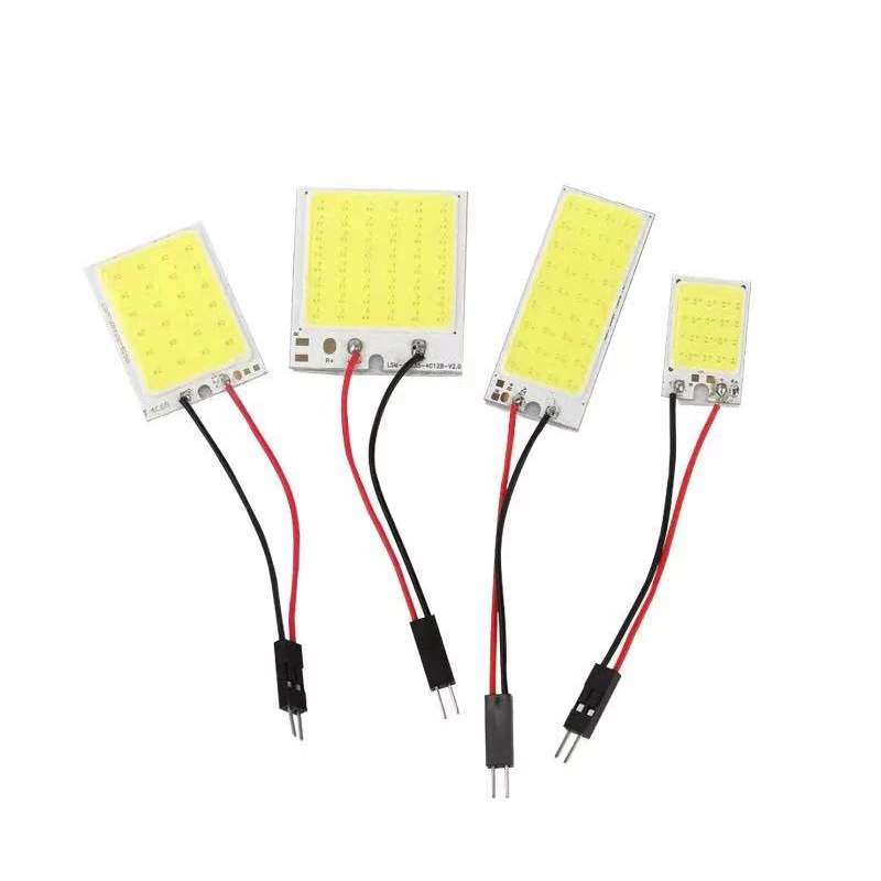 COB 16 24 36 48SMD T10 BA9S Гирлянда купольная с 3 адаптесветодиодный Светодиодная лампа для
