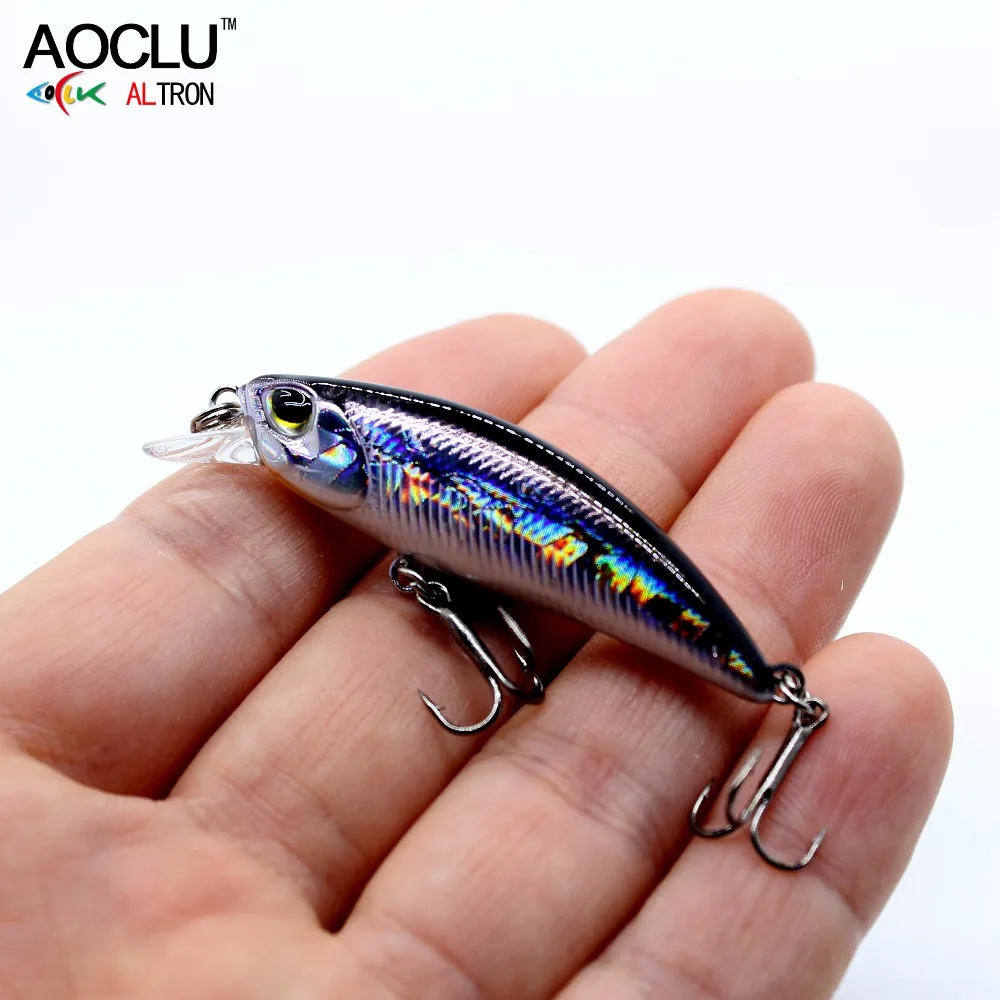AOCLU wobblers Jerkbait 8 ألوان 5 سنتيمتر 4.0 جرام الصلب الطعم صغيرة أسماك الساعد الصيد السحر باس العذبة المياه المالحة معالجة غرق إغراء AOCLU wobblers Jerkbait 8 ألوان 5 سنتيمتر 4.0 جرام الصلب الطعم صغيرة أسماك الساعد الصيد السحر باس العذبة المياه المالحة معالجة غرق إغراء