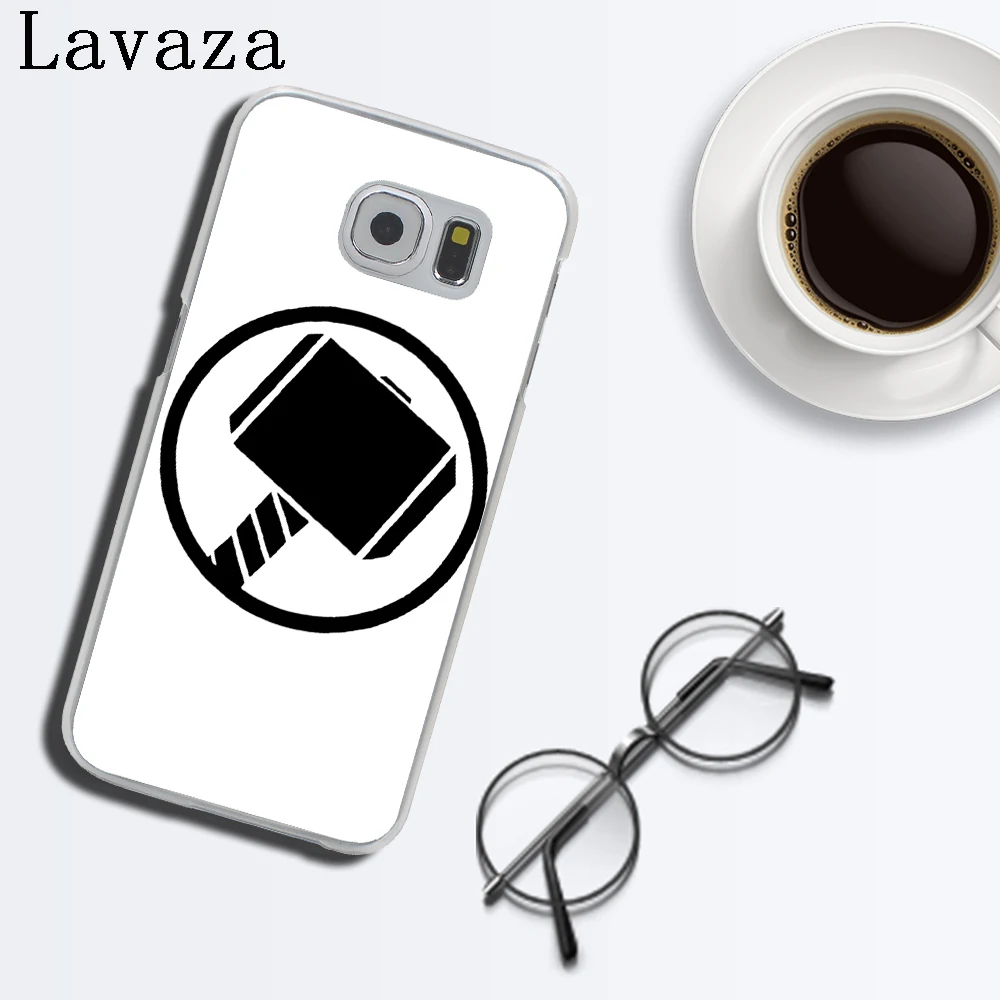 Роскошный чехол для телефона Lavaza с логотипом комиксов Marvel в жестком стиле Samsung
