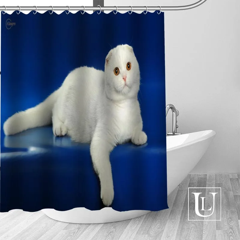 Shower Curtain Пользовательские занавески для душа прекрасный кот занавес для ванной комнаты s высокое качество полиэстер занавес для ванной дом, отель, ванная комната украшения - Цвет: Shower Curtain