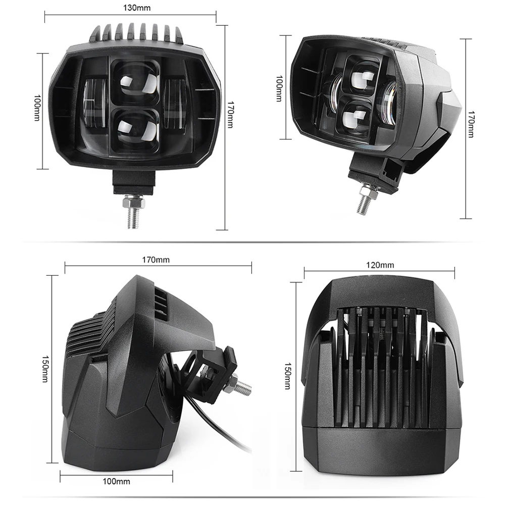 2 шт. 5 дюймов 35 Вт светодиодный рабочий свет высокий-низкий луч 12 В 4x4 внедорожный лодочный Грузовик внедорожник ATV мотоцикл фара для джипа 24 В дальнего света