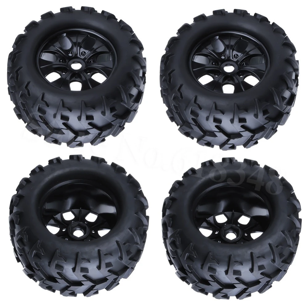 FEICHAO 2PCS 150mm Rubber 1/8 RC Car Off Road Truck Tire & Wheel Rims Hex 17mm FEICHAO 2PCS 150mm Rubber 1/8 RC Car Off Road Truck Tire & Wheel Rims Hex 17mm