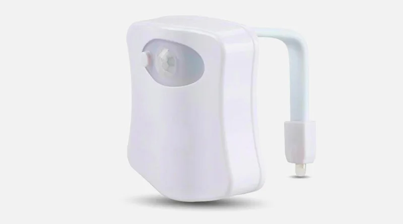 Motion Sensor Toilet Seat Lighting 8 Colors Backlight Toilet Bowl Automatic Night Lamp 3AAA Seat Sensor Light LED Toilet Lamp (2)