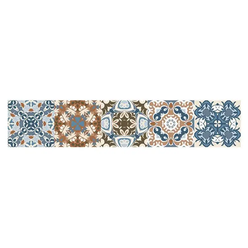 Винтажный марокканский стиль плитки стикер s ПВХ водонепроницаемый самоклеющийся стикер стены s мебель ванная комната DIY Съемная плитка наклейка - Цвет: E