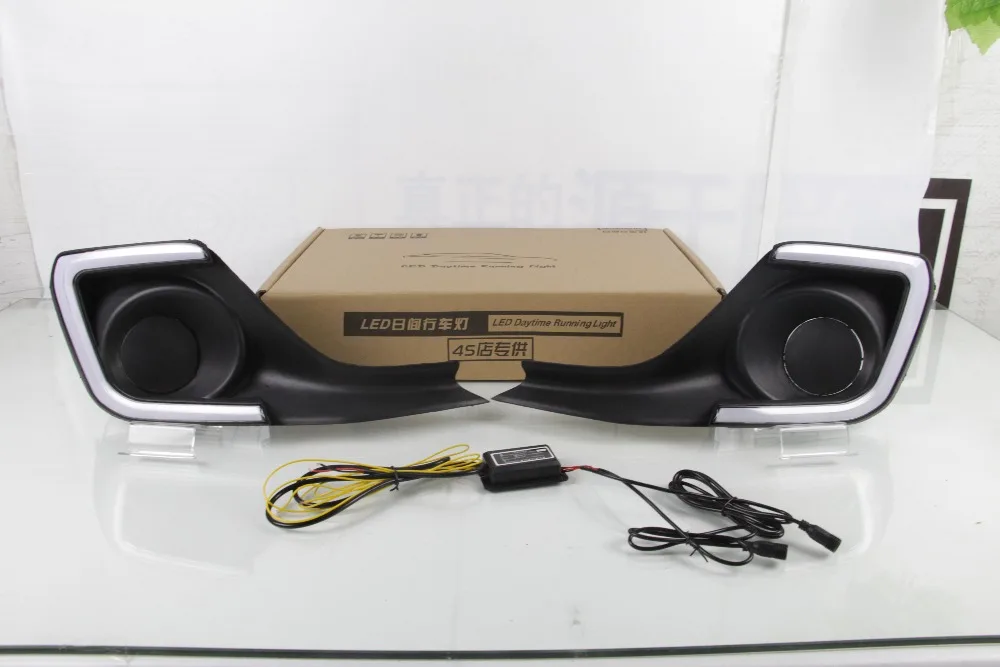 Qirun led daytime running light drl with flicker turn signal for suzuki