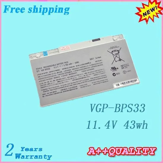 

100% brand new original Laptop battery For SONY VAIO T14 Series VAIO T15 Series VGP-BPS33 batteries