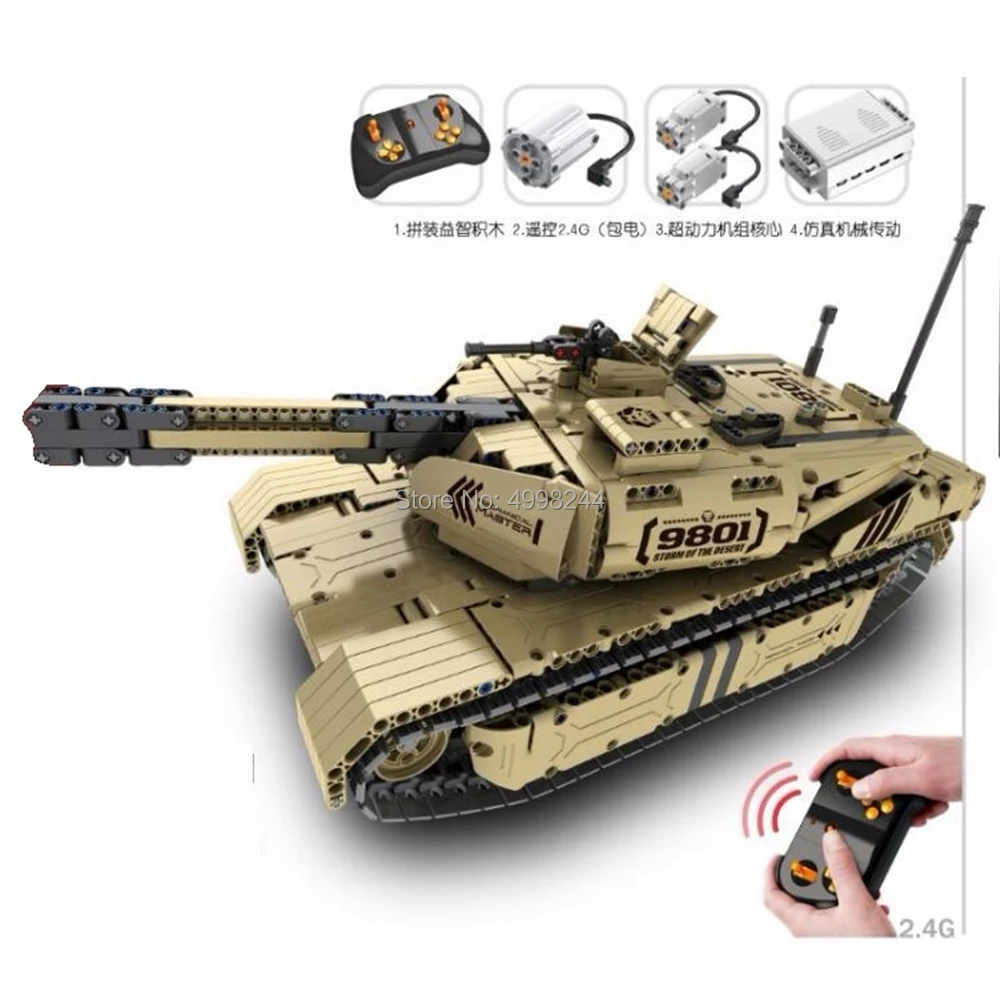 1276 Шт Военный пульт дистанционного управления rc m1a2 главный боевой танк 50 м