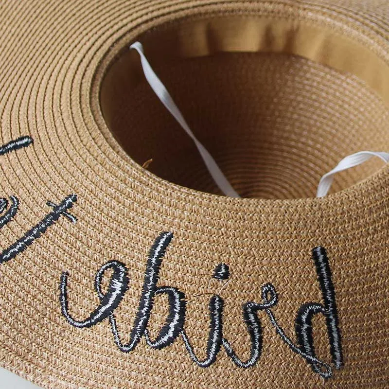 Женские соломенные шляпы шляпа от солнца с невестой быть и Алоха пляжи буквы Гавайская тема девичник вечеринка Свадьба украшения