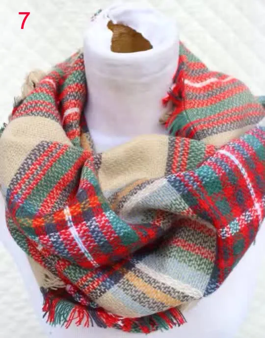 Дизайн, модный женский зимний теплый вязаный шарф с кисточками, мягкая шаль, снуд, шарфы, обертывания, бесконечность - Цвет: As photo
