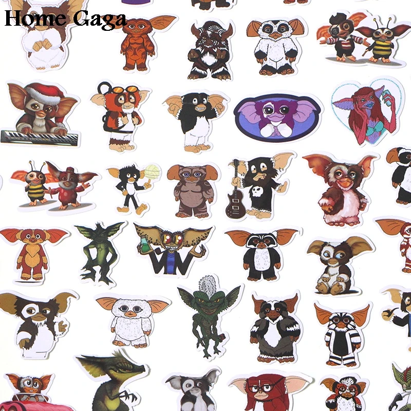 Homegaga 66 шт. Gremlins Gizmo diy 90s художественный блокнот с рисунком телефона багажа ноутбука велосипеда Скрапбукинг альбом наклейки D1701