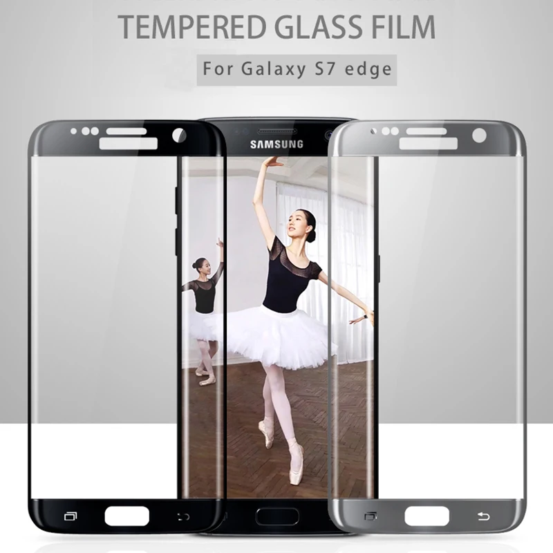 for Samsung Galaxy S7edge 3D Tempered Glass Screen Protector Case for