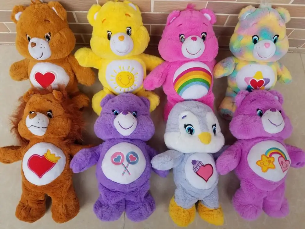 

Adorable Authentic Care Bear Heart Pink Circle of Fun Tenderheart Rainbow Share Bear Soft Plush Doll Toy 12